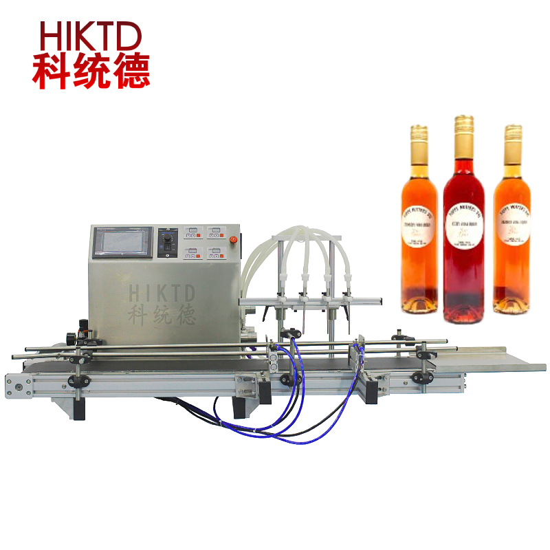 Desktop Small Automatic Red Tetra Pak Five Litter Wine Filling Machine