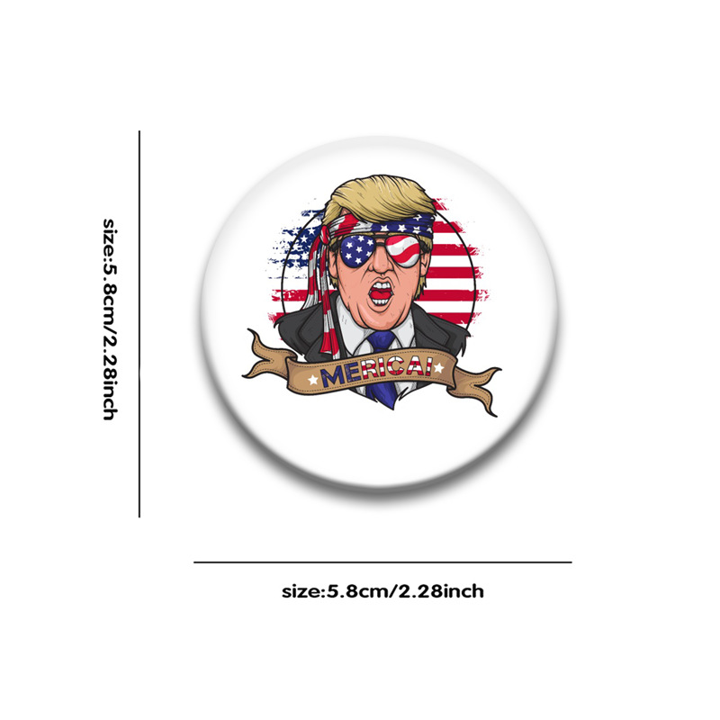 Пуговицы Amazon Трампа-Сохраняйте Америку великолепным Трампом 2024 президентскую избирательную кампанию-значок кнопки выборов Дональда Трампа