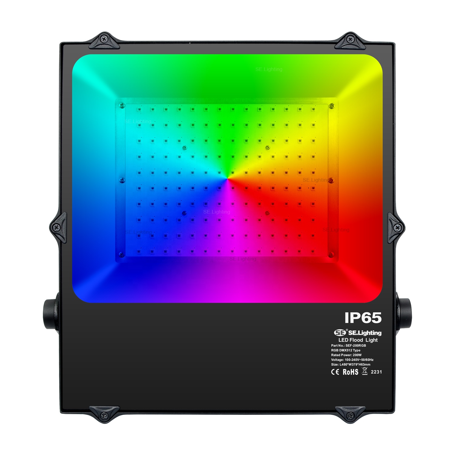 Уличный светодиодный прожектор DMX 512 CCT RGB RGBW RGB + CCT RGBCW IP65 100 Вт 150 Вт 200 Вт с 5-летней гарантией