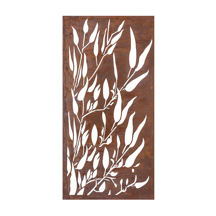 Декоративный стальной экран Corten, лазерная резка, металлические настенные панели для сада, кортеновый стальной экран
