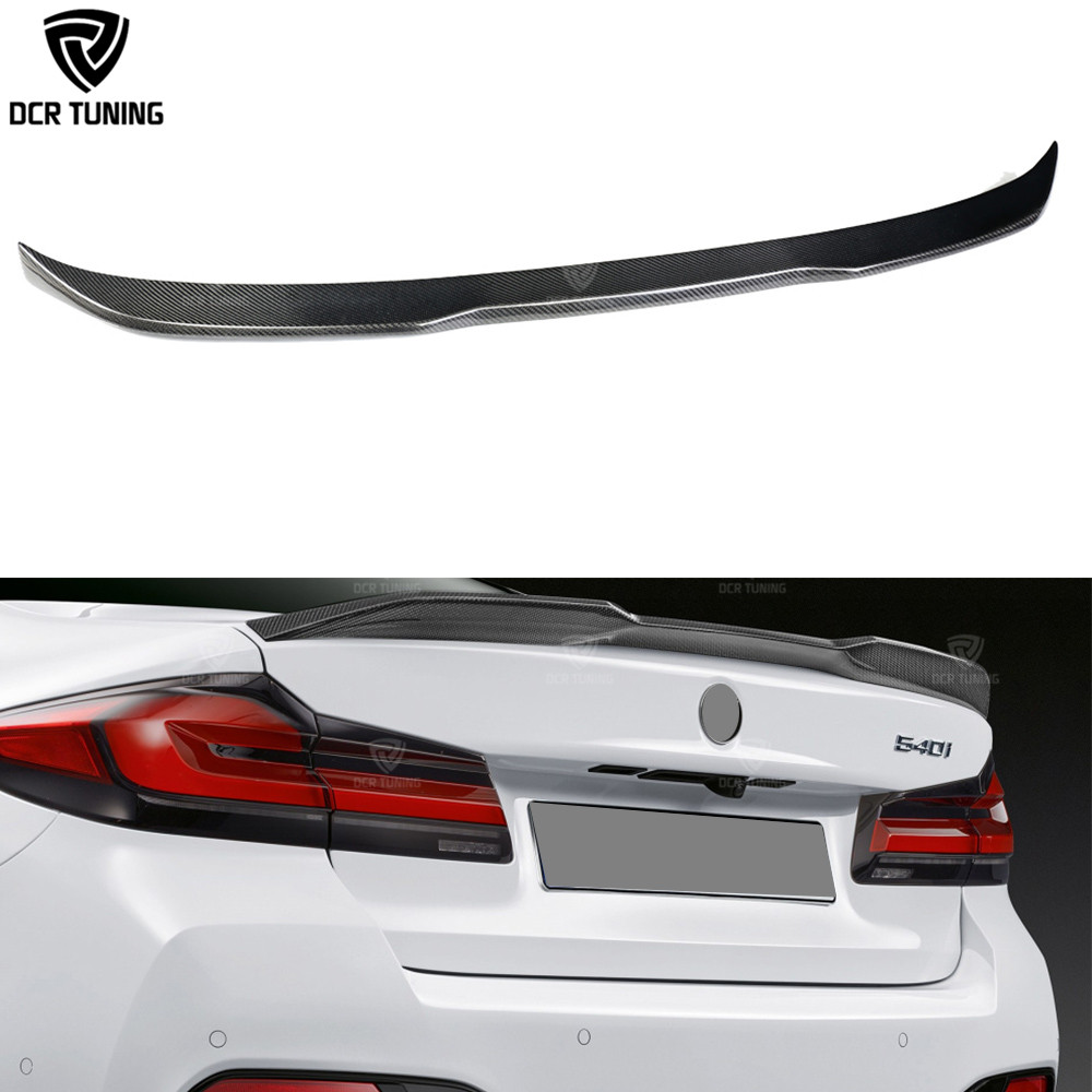 Pro Стиль углеродное волокно Ducktail губа для BMW 5 Ser G30 & F90 M5 2017 + CF задний спойлер багажника утиное крыло