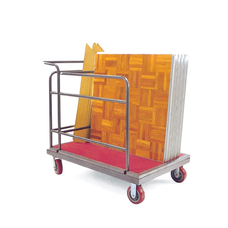Hotel wedding wood dance floor trolley for party