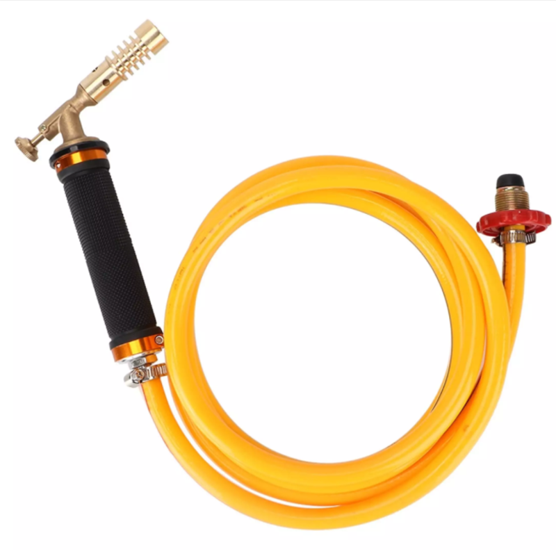 New Outdoor Camping BBQ Welding Gas Torch With 2.5m Explosion-proof Hose Flame Gun Blow Torch Copper