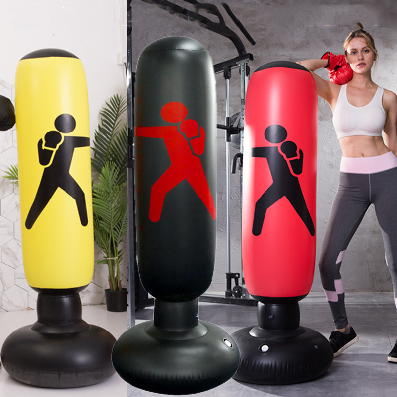 Saco De Boxeo человека Человек ПВХ искусственная кожа рефлекса Боб отдельно стоящий бокс тяжелые боксерские тренажеры для штамповки с подставкой из искусственной кожи для взрослых