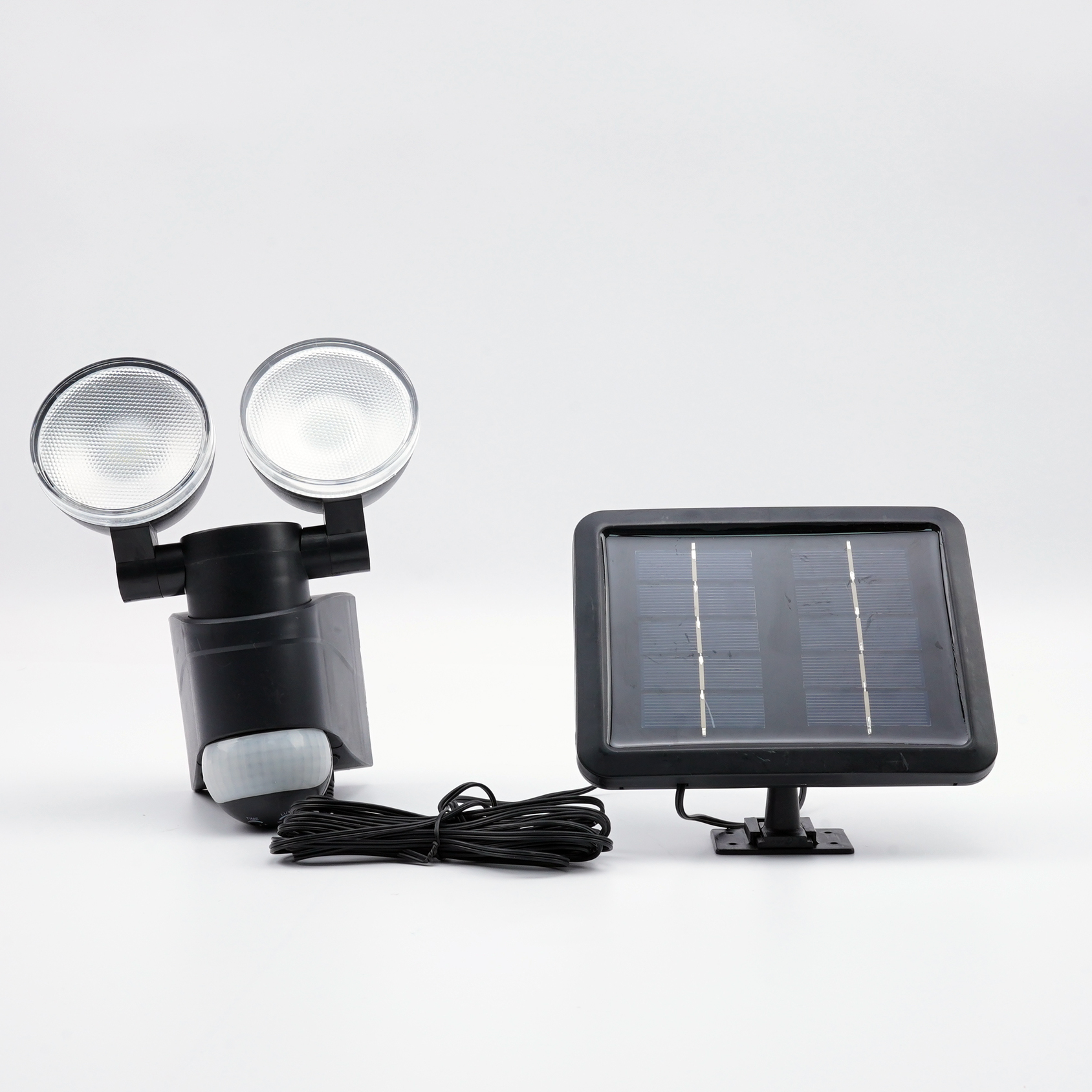 ABS Outdoor 12LED garden 1.5w street double head solar wall sensor light