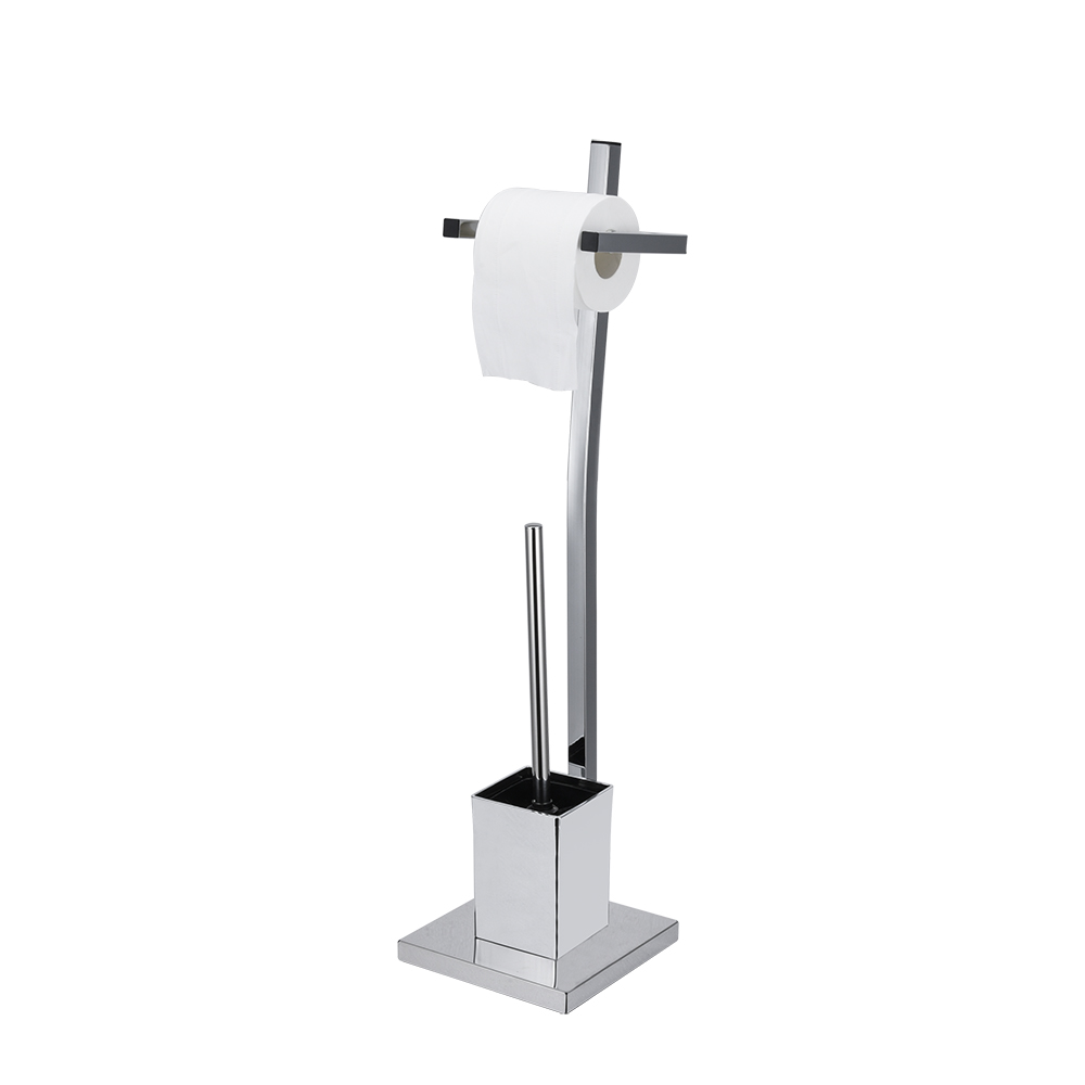 Bathroom accessories for new household items in 2021 Freestanding toilet brush and toilet paper holder
