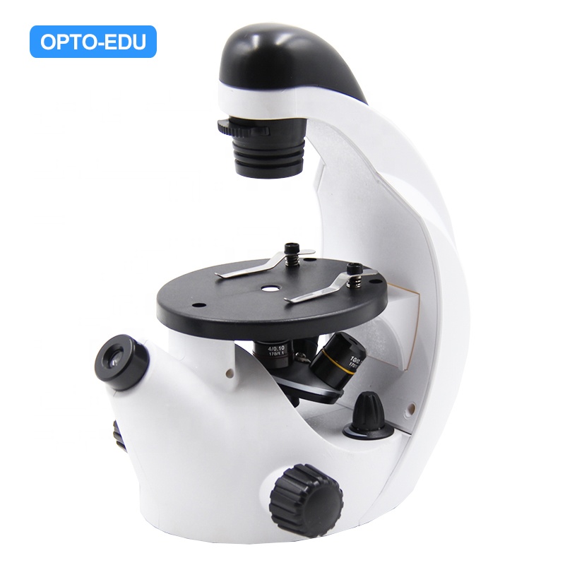 OPTO-EDU A14.1501 Монокуляр тройной 4x10x20x с грубой фокусировкой, студенческий инвертированный мини-микроскоп