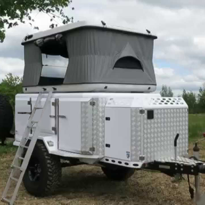 2021 New Camping Camper Trailers With Roof Top Tent For Sale