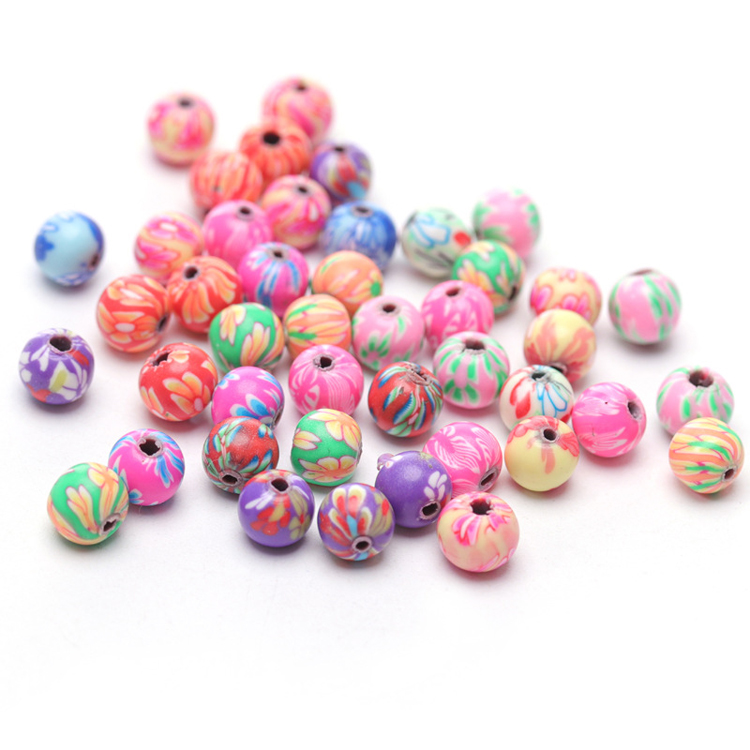 Polymer Clay Beads Necklace Bracelets Kids for Jewelry Making