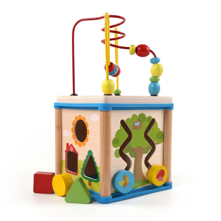 Children toys new style educational toys wood cube toys with small size