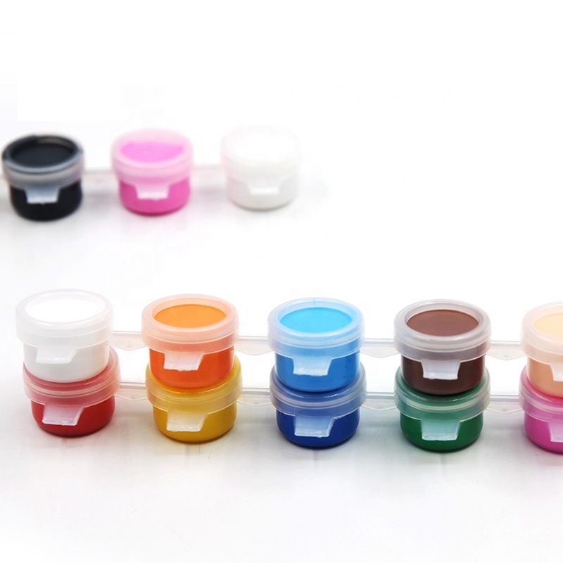 12 Color 3ml Acrylic Paint DIY Paint Set, Popular Paint Sets For Children Artwork Painting