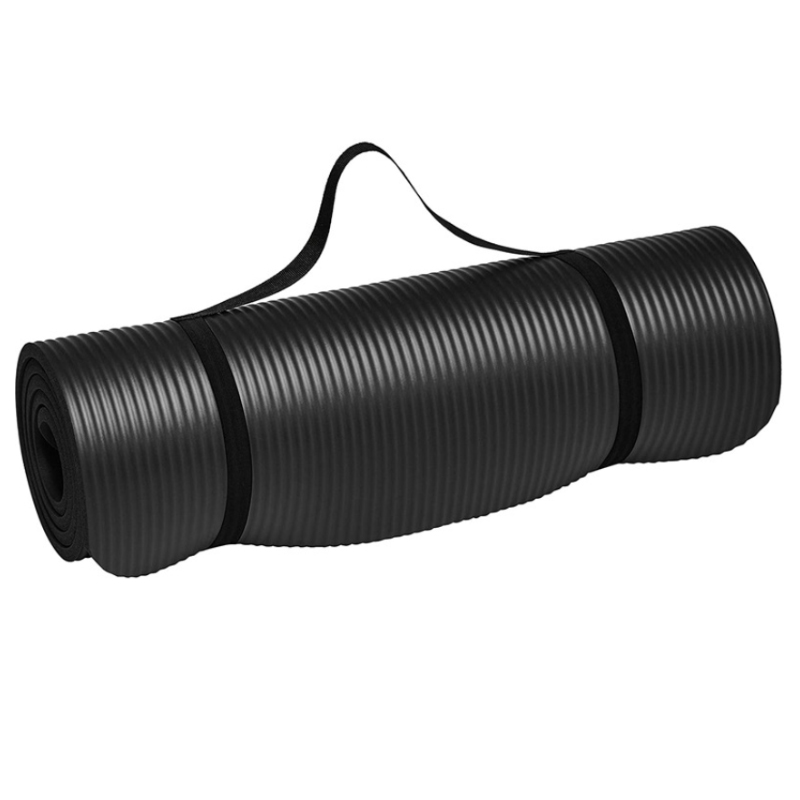 OEM/ODM Logo Print Fitness Eco-friendly 15mm High Density Non-slip NBR Yoga Mat