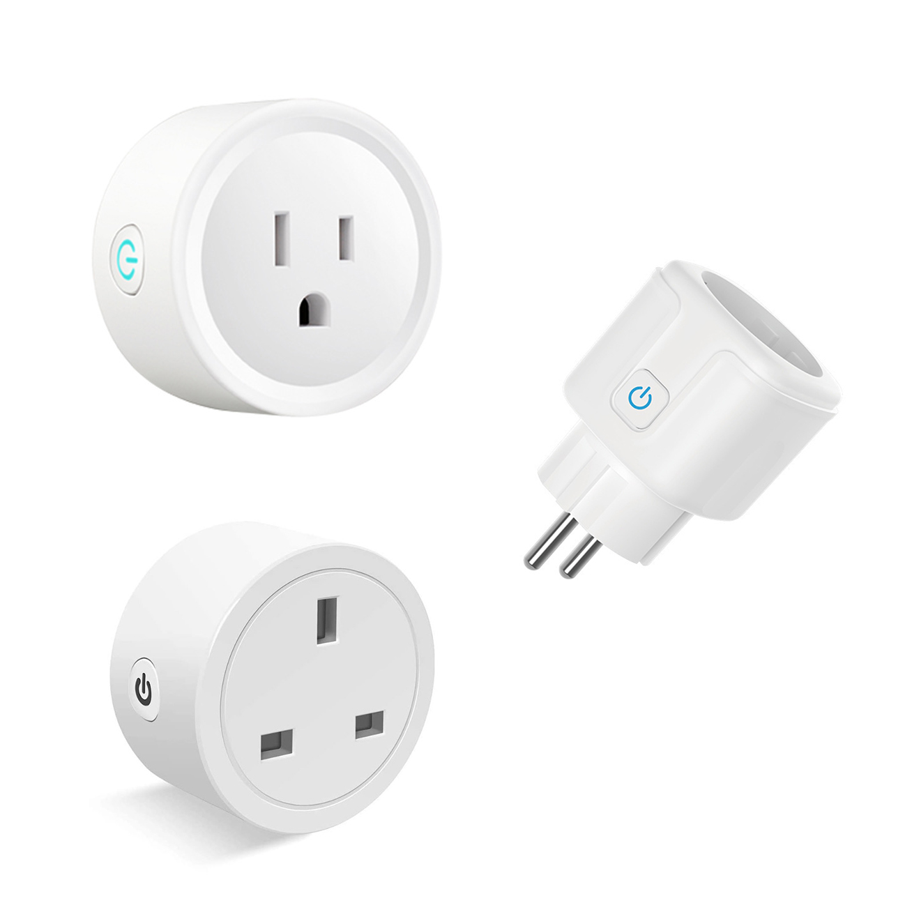 Умная розетка Alexa Smart Plug Wifi Tuya Smart Plug, дистанционное управление временем, голосовое управление