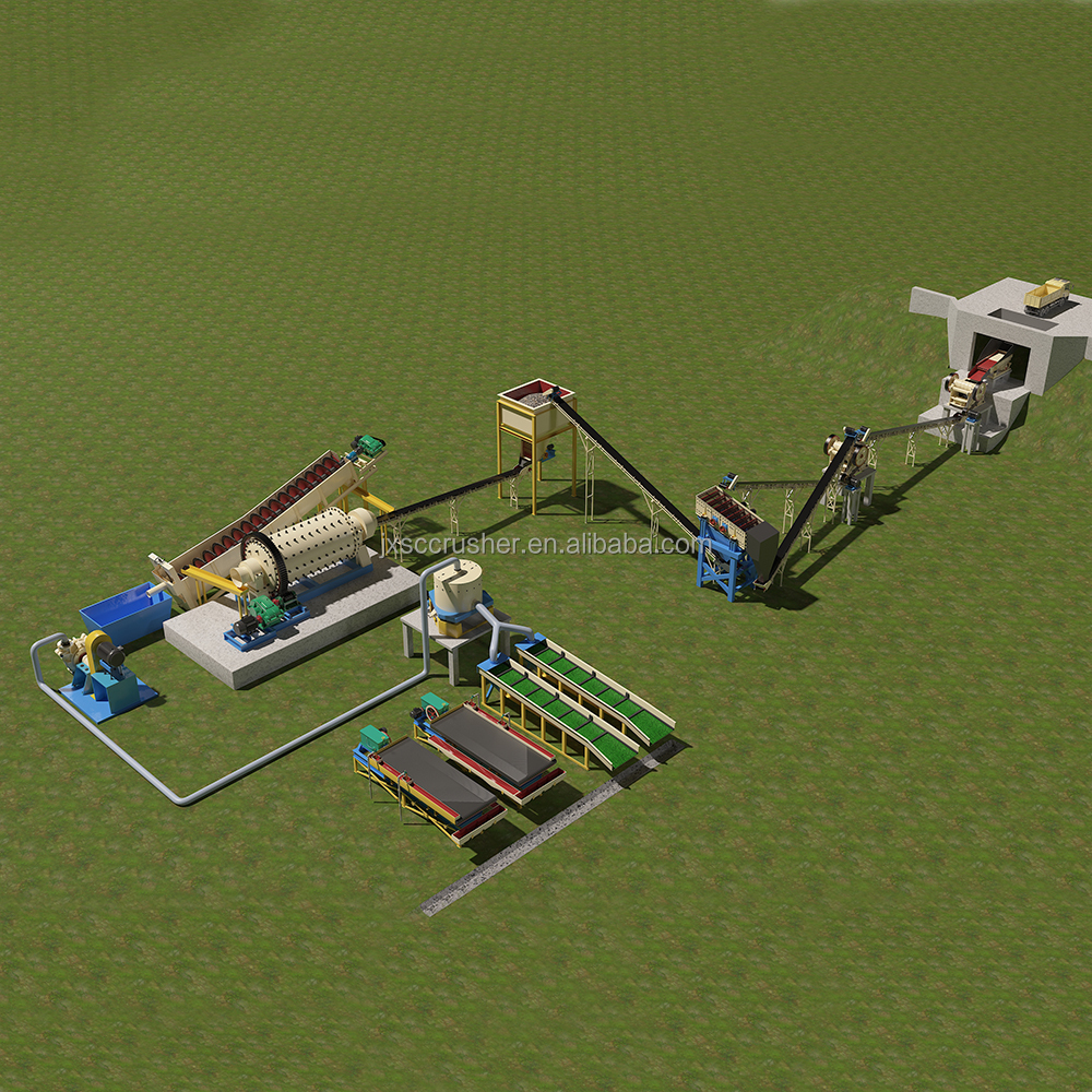 Mineral Processing Line Mining Equipment Hard Rock Gold Processing Plant