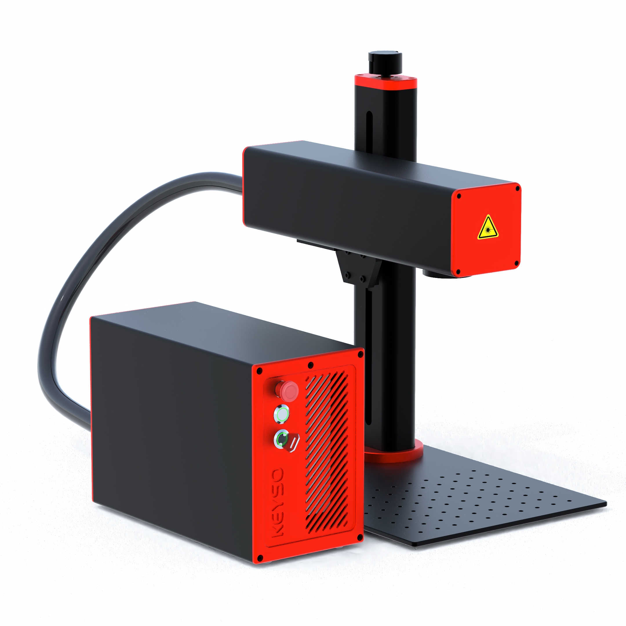 Keyso KS60 MOPA new design hot sell 60W MOPA fiber laser marking machine laser marker logo printer support lightburn