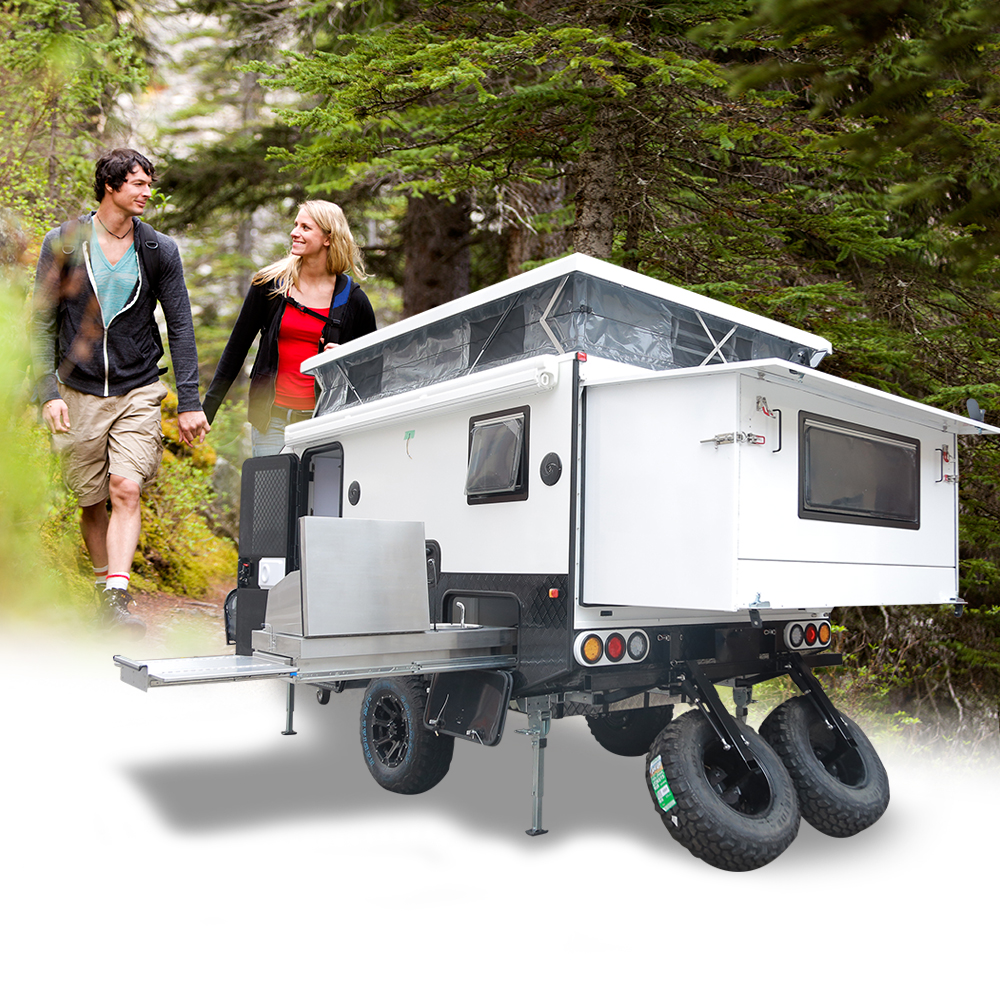Ecocampor новый 4x4 гибридный проточный водонагреватель Электрический внедорожный Поп Топ кемпер, прицеп для семьи