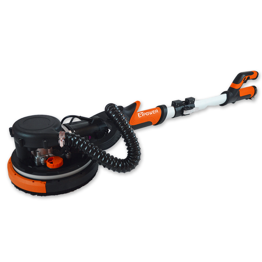 750W Foldable Electric Drywall Sander Professional Quality 210mm with LED Light Disc CE Certificate By ETpower