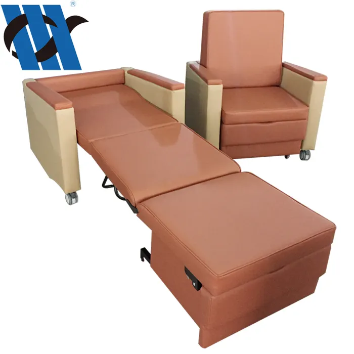 BDEC108 Hospital Patient Chair Medical Luxurious Accompanier's Widen Chair Hospital Recliner Chair Bed