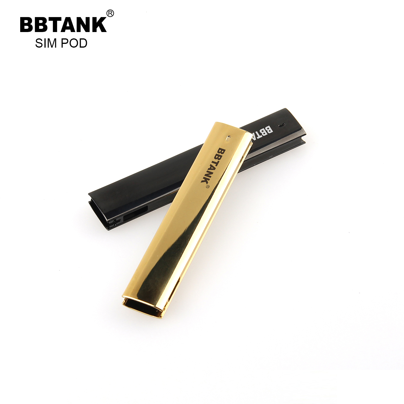 05ml half gram ceramic cartridge empty pod vapes gold BBTANK Sim Pod with custom box