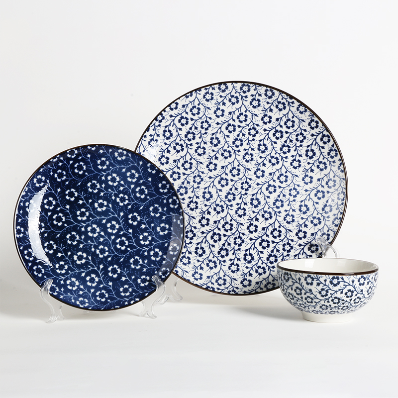 special style mix design 18pcs dinner set ,customized high quality ceramic dinnerware tableware set factory directly supply new