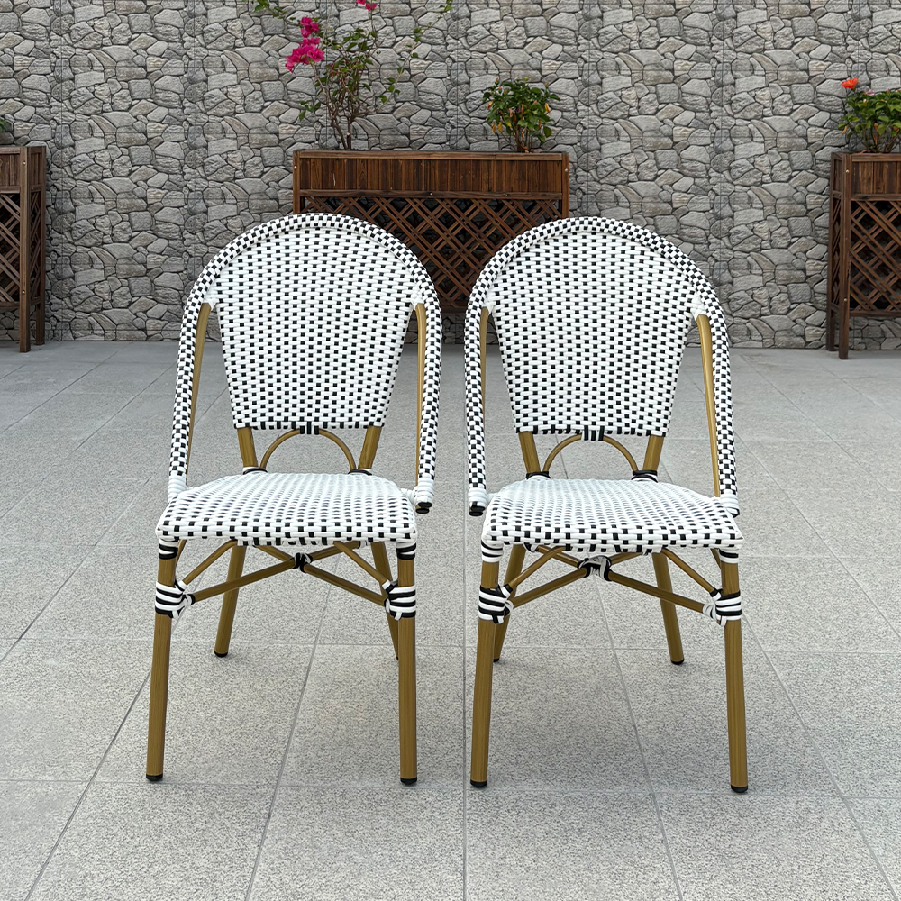 Luxury French Outdoor Garden Dining Chair Hotel Furniture For Hotel Villa Garden Cafe restaurant Outdoor Furniture Set