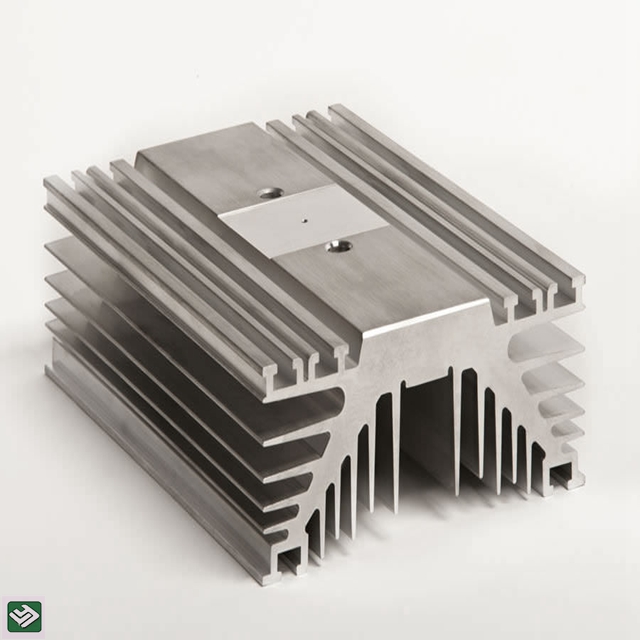 6063 Anodized Aluminum Enclosure Extruded Heat Sink , Aluminium frofiles, CNC Milled Aluminum Extrusion Heat Sink