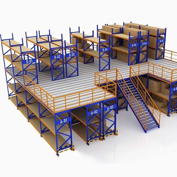 Mezzanine Platform Rack Maxrac Heavy Duty Rack Supported Steel Platform Mezzanine For Warehouse With ISO/CE