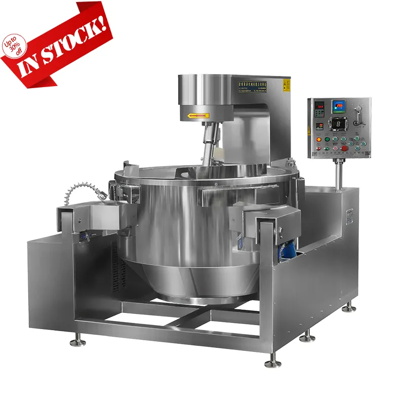 Industrial Automatic Tilting Planetary Gas Electric Food Cooking Mixer Machine Sauce Jacketed Kettle Cooking Pot With Mixer