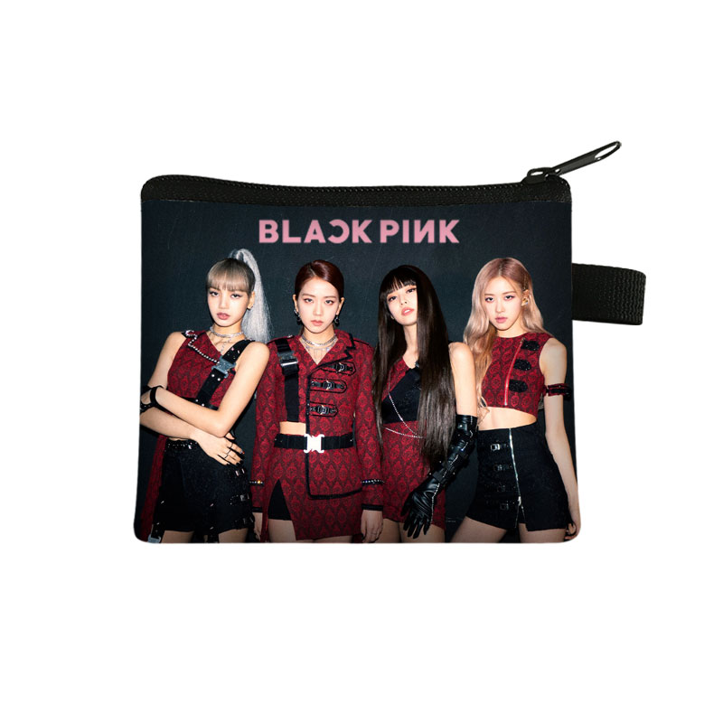 Фабрика KPOP Blackpink печатный мешок монетки губная помада карты держатель ключей деньги женская сумка, кошелек, сумочка с отделением для монет