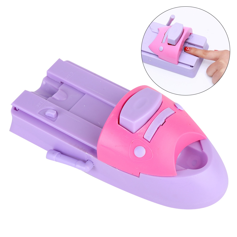 Manual Nail 3d Art DIY Printer Machine with 6pcs Metal Stamping Plates Manicure Nail Color Draw Polish Nail Printer Set Tool