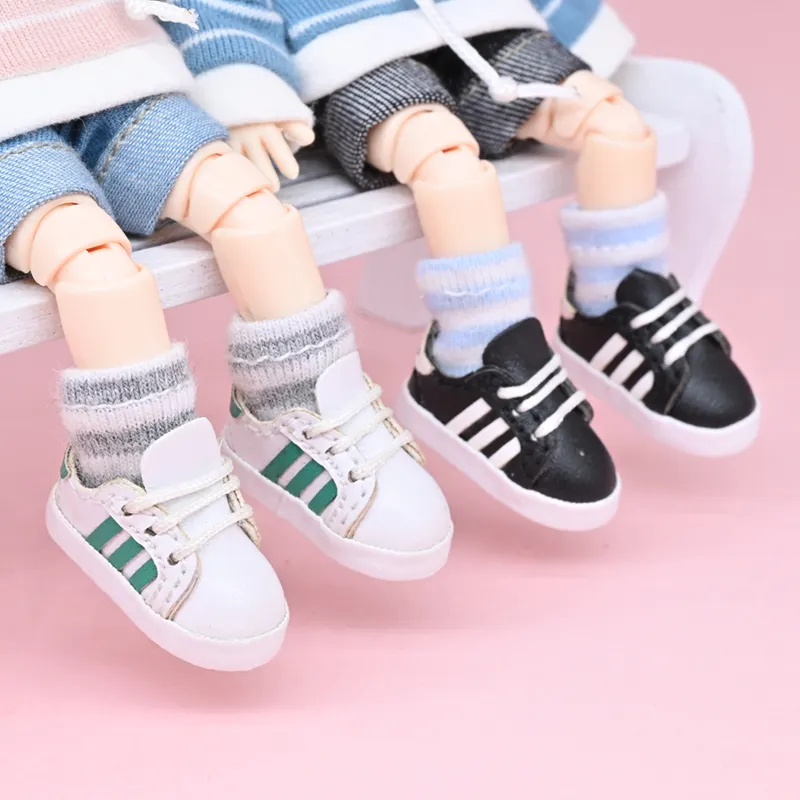 Ob11 Doll Shoes Accessories Gift Customized Clothes Accessories For 1/12 Doll Hot Sale High Quality 1/12 Bjd Fashion Casual Shoe