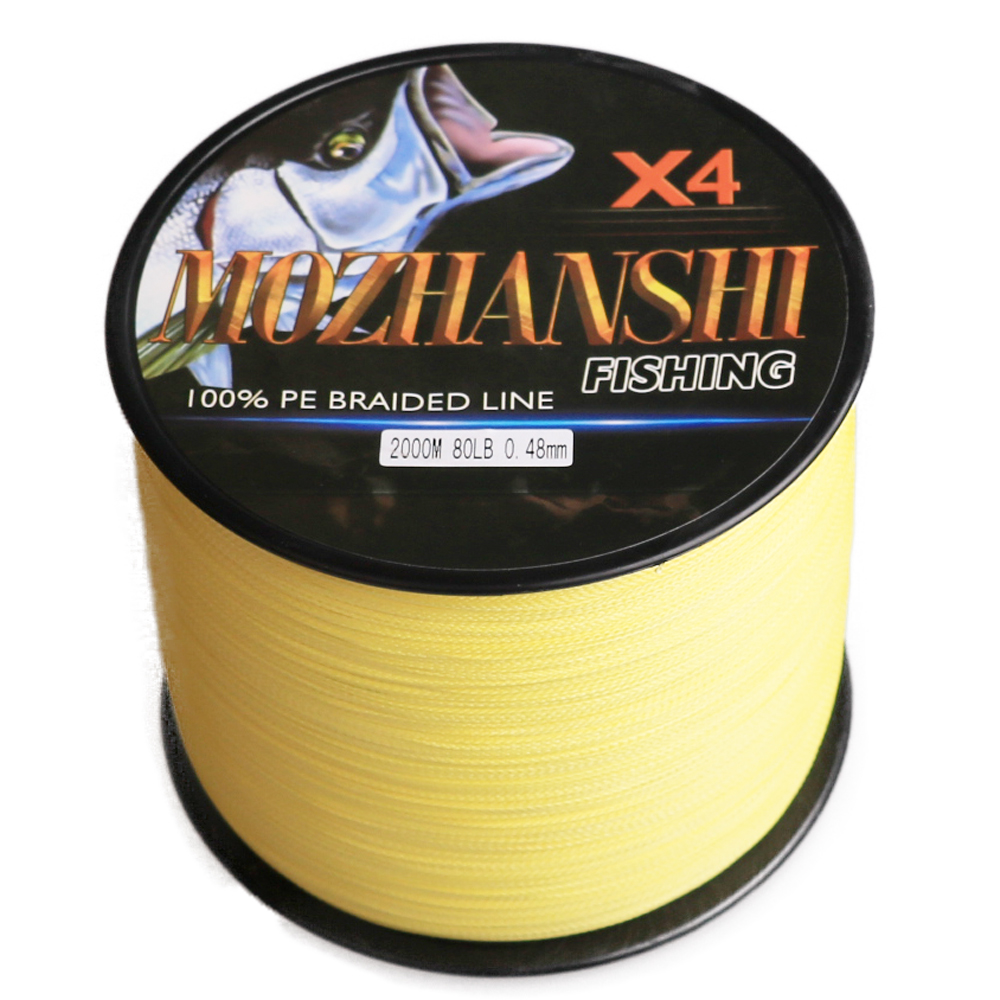 MOZHANSHI 4 пряди 100 м-2000 м 6-100LBS 100% PE плетеная Multifilament леска