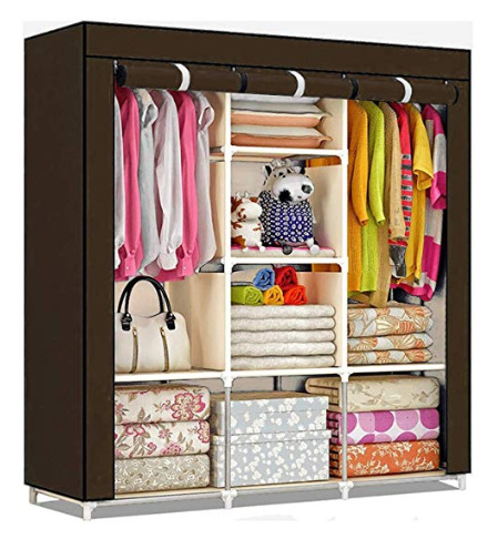 portable modern bedroom furniture foldable baby children adult closet cabinet storage organizer fabric wardrobe