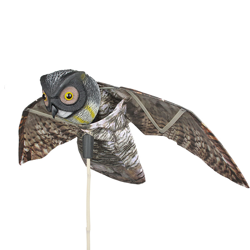 Plastic Owl Decoy Scarecrow Sculpture for Garden Yard Outdoor