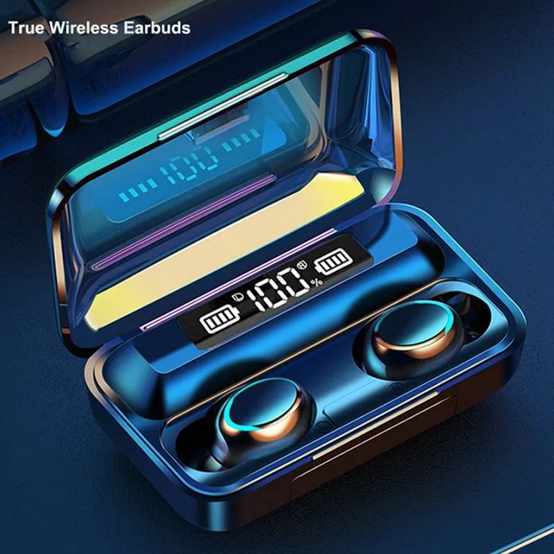 F9-5C TWS V5.0 Earphone 9D Stereo Headphones gaming headset Sport Waterproof Earphones Mini True Wireless Earbuds