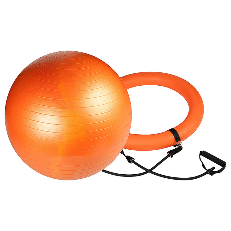 65cm 95cm Anti-burst Pilates Exercise Gym Home Back Muscle Relax Ball Pump Premium Black PVC Yoga Fitness Ball with Base