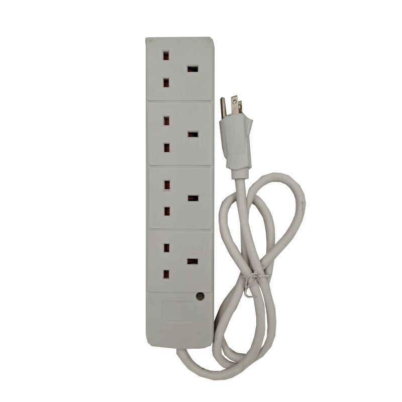 Customized British 4 way extension socket with US plug