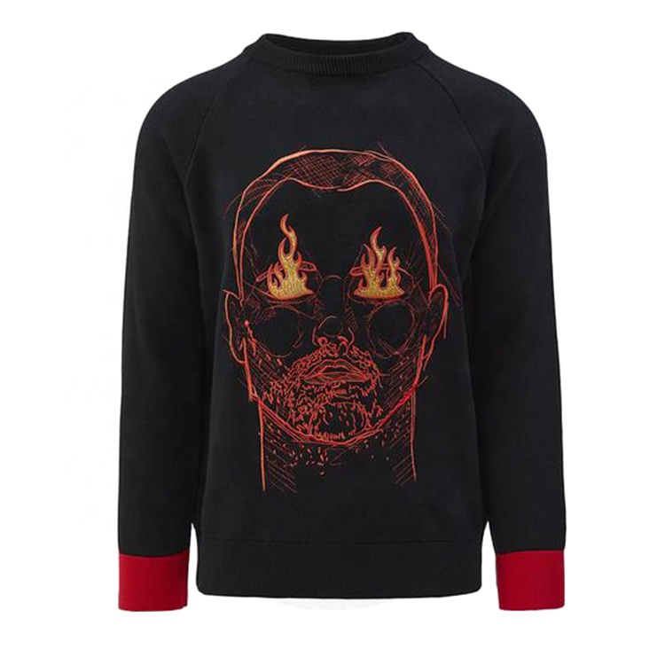 Fashion design mens casual sweaters whole sale sweater knitted cotton male