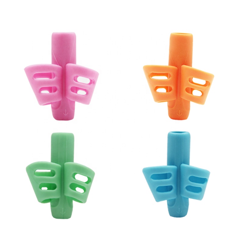 Three-fingers Silicone Pencil Grips Handwriting Grip Pencil for Kids Toddler Preschoolers Students Children Special Needs