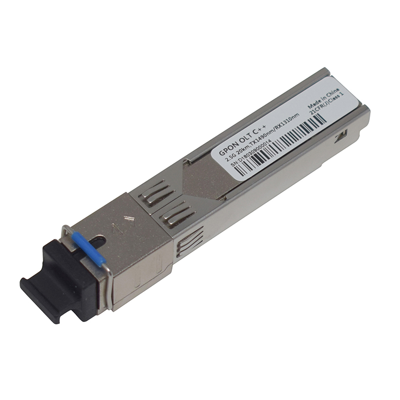 1,25 г/2,5 г GPON OLT C + + TX1490nm/RX1310nm Bidi SFP + 20 км SC/UPC модуль приемопередатчика