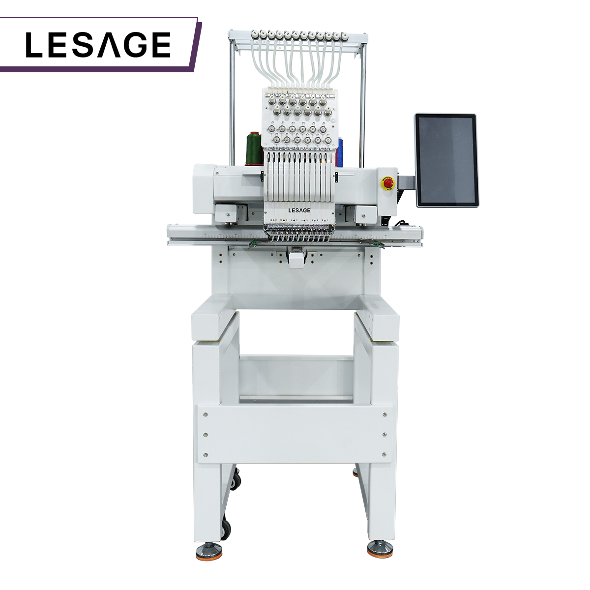 Lesage Programmable 1 Head Computer Garment Flat 15 Needles 3D Pattern Cap Hat Embroidery Machine for Sale