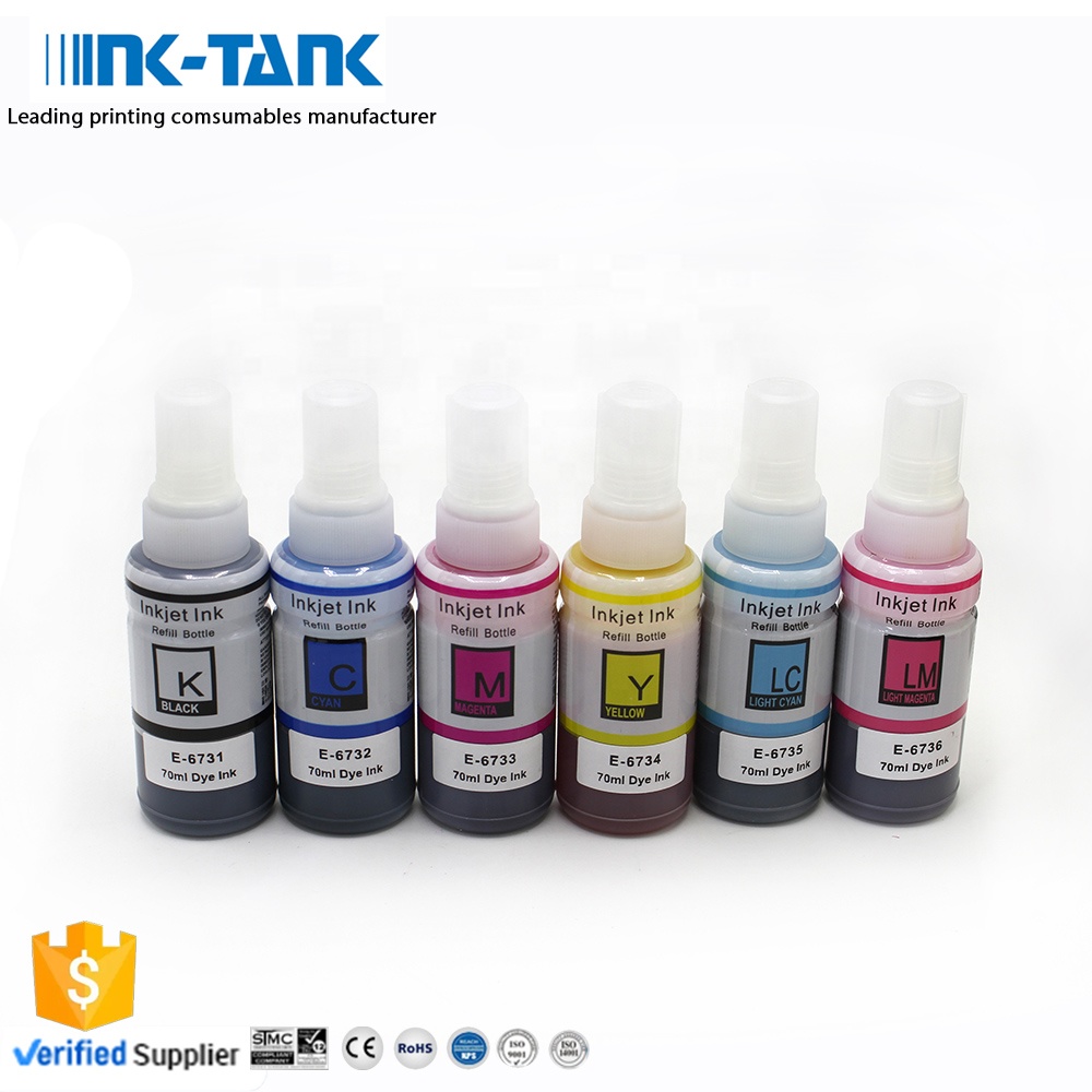 INK-TANK 673 T673 T6731 Премиум Универсальный цветный оптом водная бутылка пополнения DGT чернила для Epson L800 L805 L1800 принтер