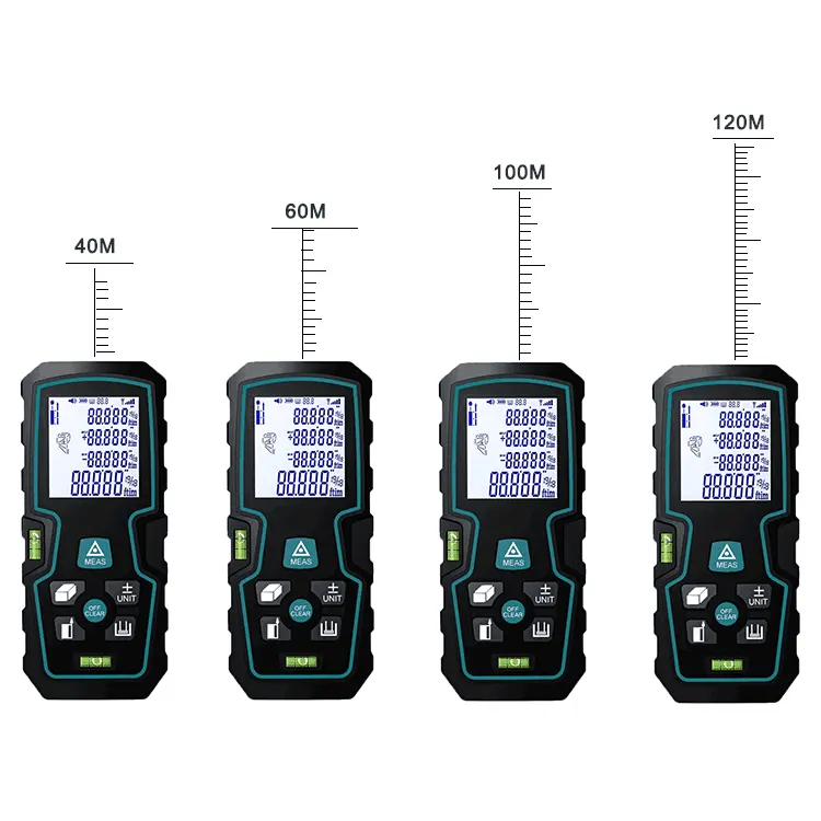 Лазерный измеритель расстояния 40 м 60 м 80 м 100 м с прибором для измерения объема площади