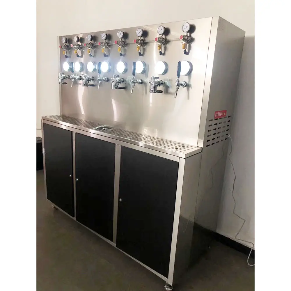 2023 hot sale GHO stainless steel OEM Beer tap wall with bottle filler kegerator