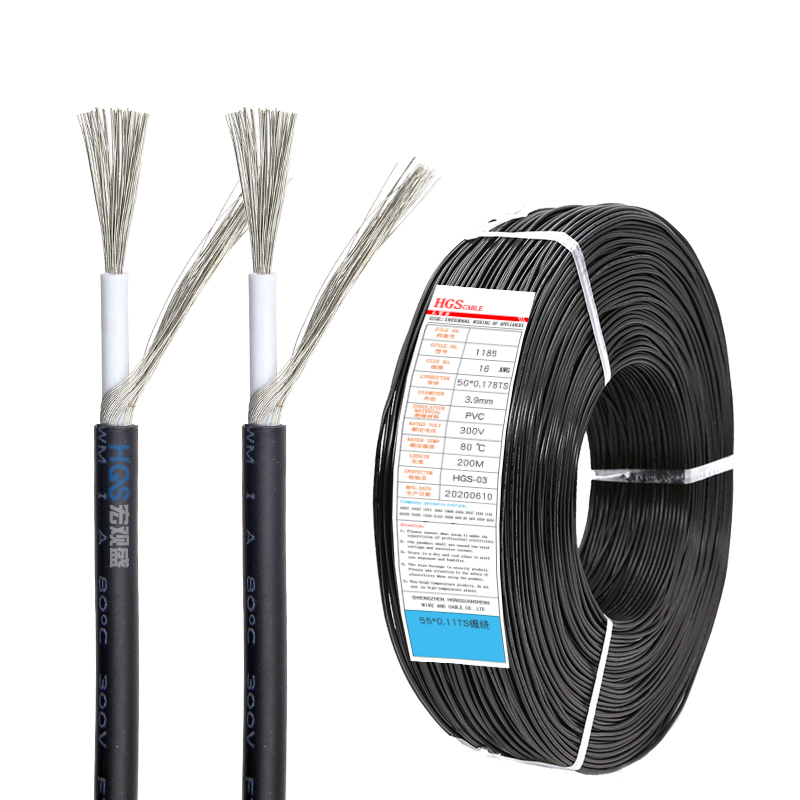 Дешевая цена 1185 16awg экранированный кабель одноядерный OD3.9mm луженый медный кабель