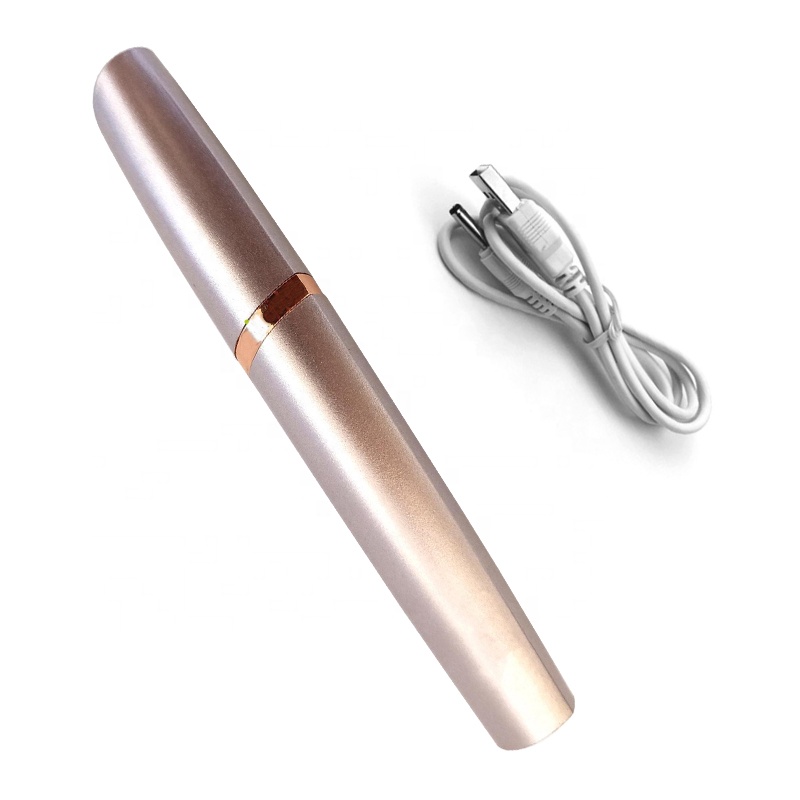 Перезаряжаемый от USB мини электрический триммер для бровей с частной этикеткой, бритва для удаления волос на лице