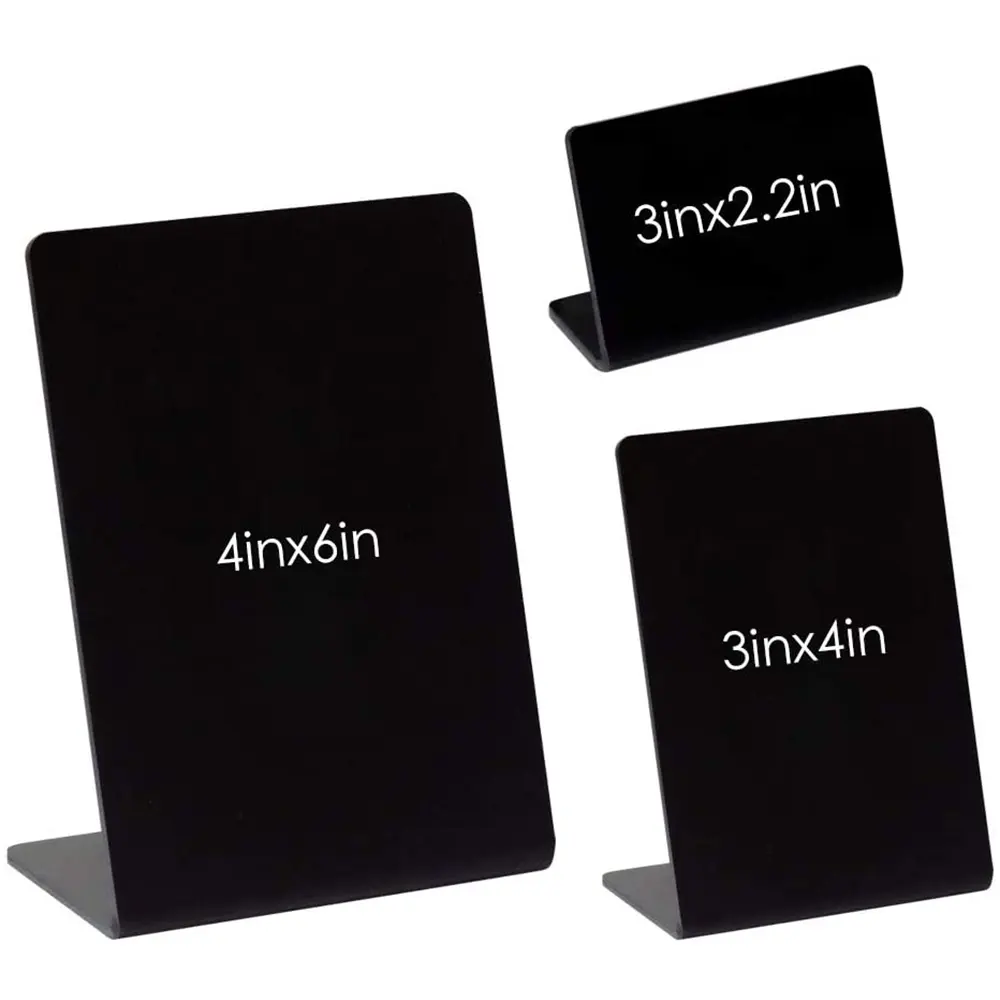 High Quality Small Chalkboard Message Sign Acrylic Board Uses Both Chalk and Liquid Chalk Markers Mini Blackboard with Stand