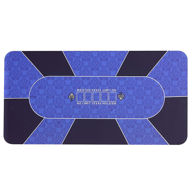 Texas Hold'em Set Mat Casino Non Slip Rubber Poker Table Mat for Texas Hold'em