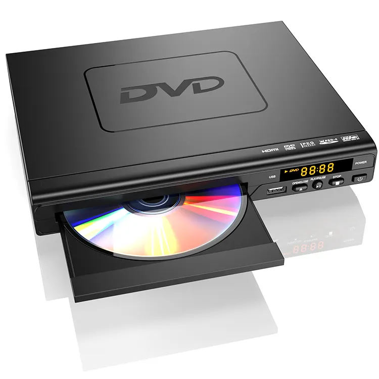 Hot Sell Multi-disc Resume Mini Dvd Cd Player Portable Home Dvd Player With Remote Control
