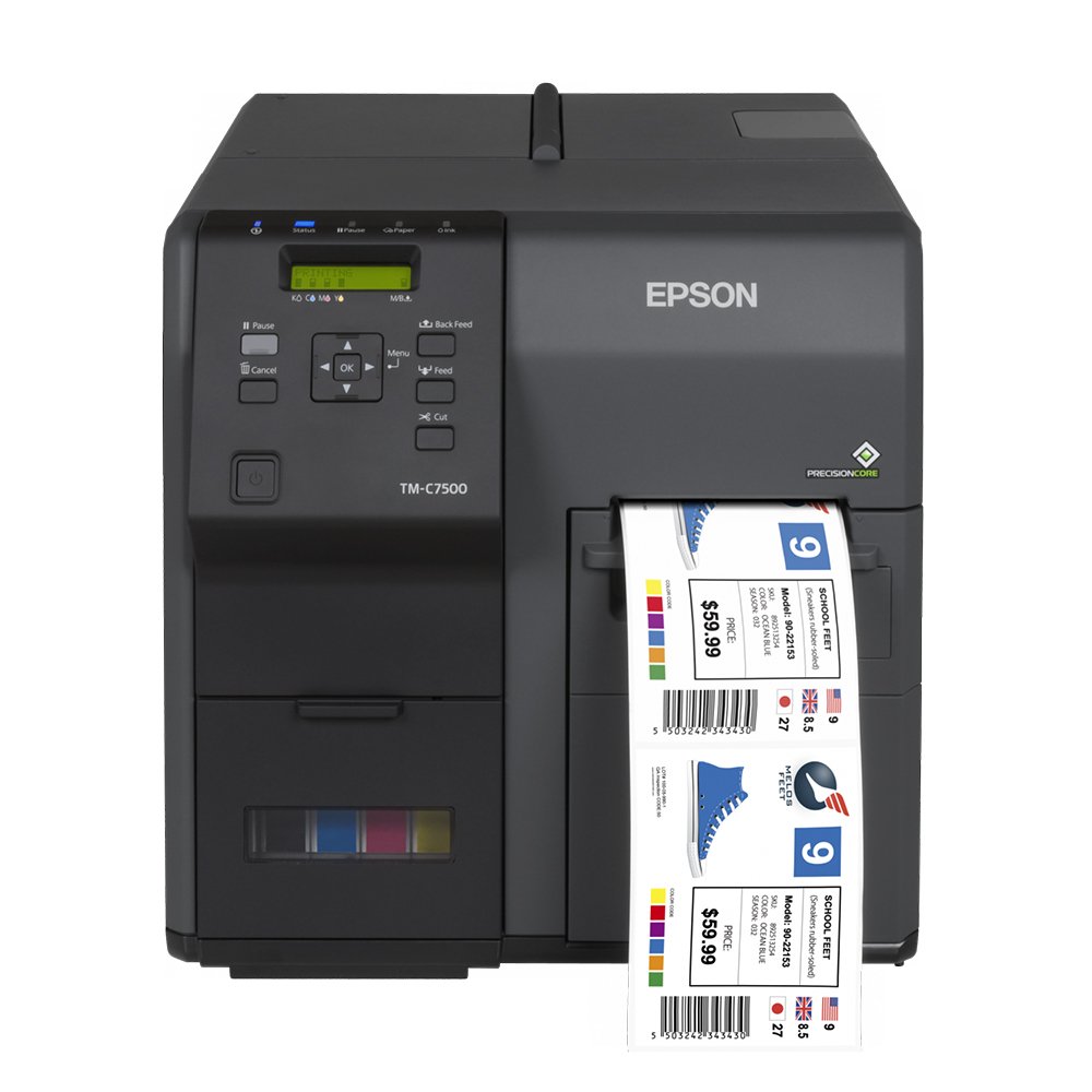 Низкая цена на чернила Epson ColorWorks C7500, цветной струйный принтер для печати этикеток и этикеток, принтер для пищевых этикеток, бутылок, этикеток